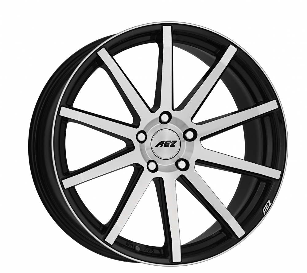 AEZ Straight 8.5x20 5x112 ET40 d70.1 black polished