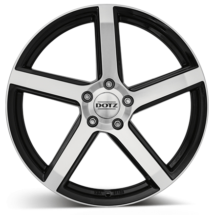 DOTZ CP5 dark 9.5x20 5x112 ET28 d70.1 black polished