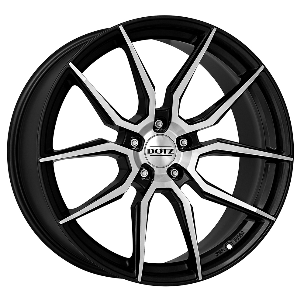 DOTZ Misano dark 8x18 5x114.3 ET48 d71.6 black polished