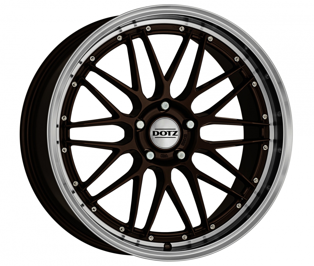 DOTZ Revvo dark 8.5x19 5x112 ET25 d70.1 black polished lip