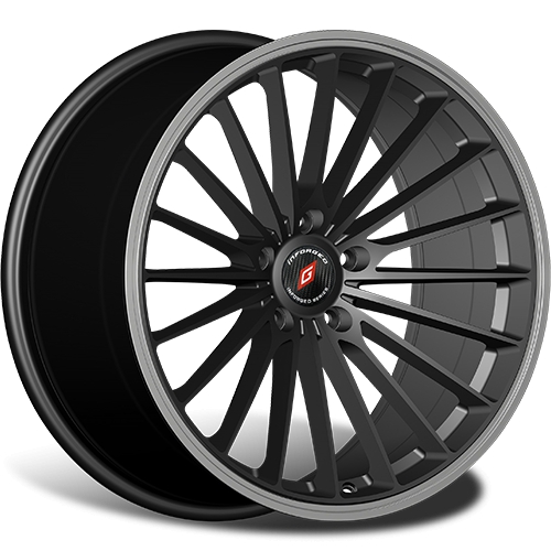 Inforged IFG36 8x18 5x112 ET32 d66.6 black machined lip