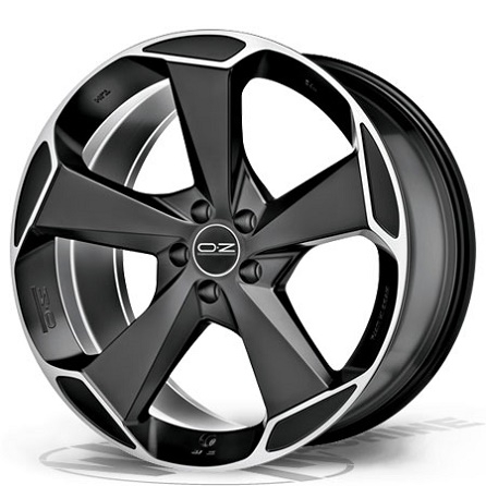 OZ Racing Aspen 9x21 5x112 ET50 d79 matt black diamond cut