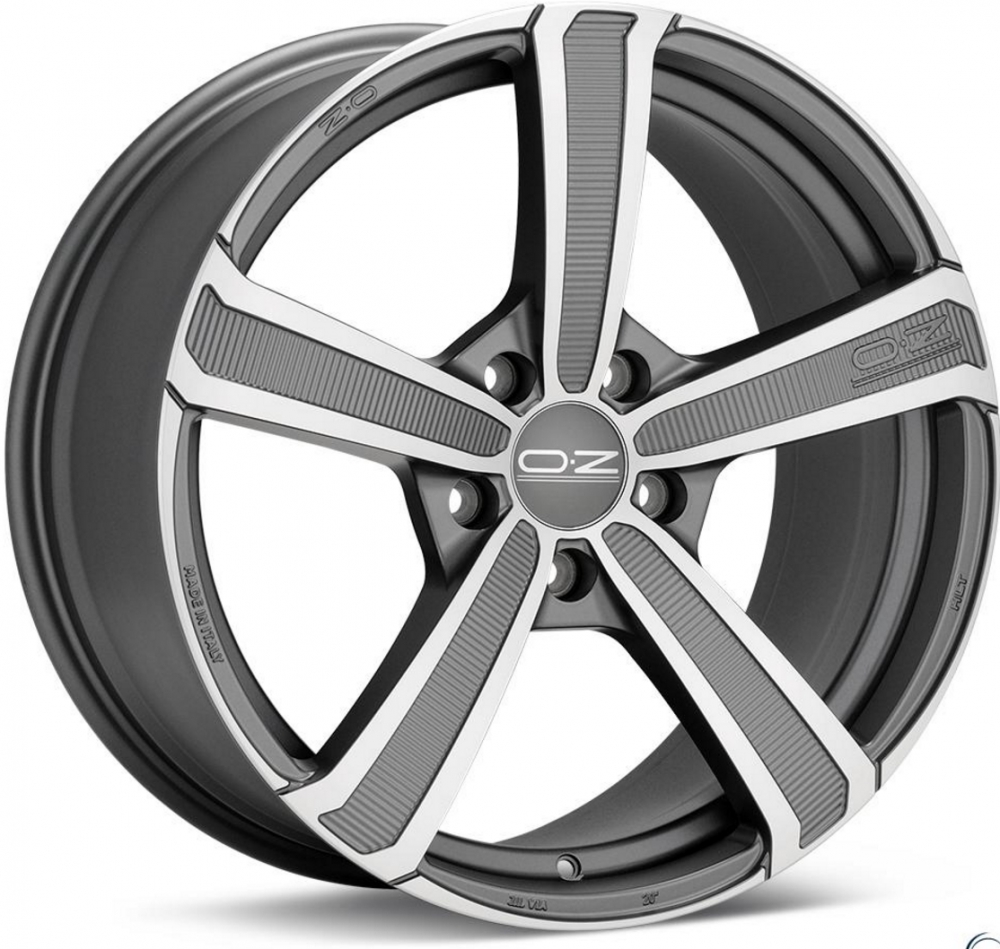 OZ Racing Montecarlo HLT 9.5x20 5x130 ET60 d71.6 matt dark graphite diamond cut