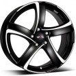 Alutec Shark 8x18 5/112 DIA 70.1 racing black front polished